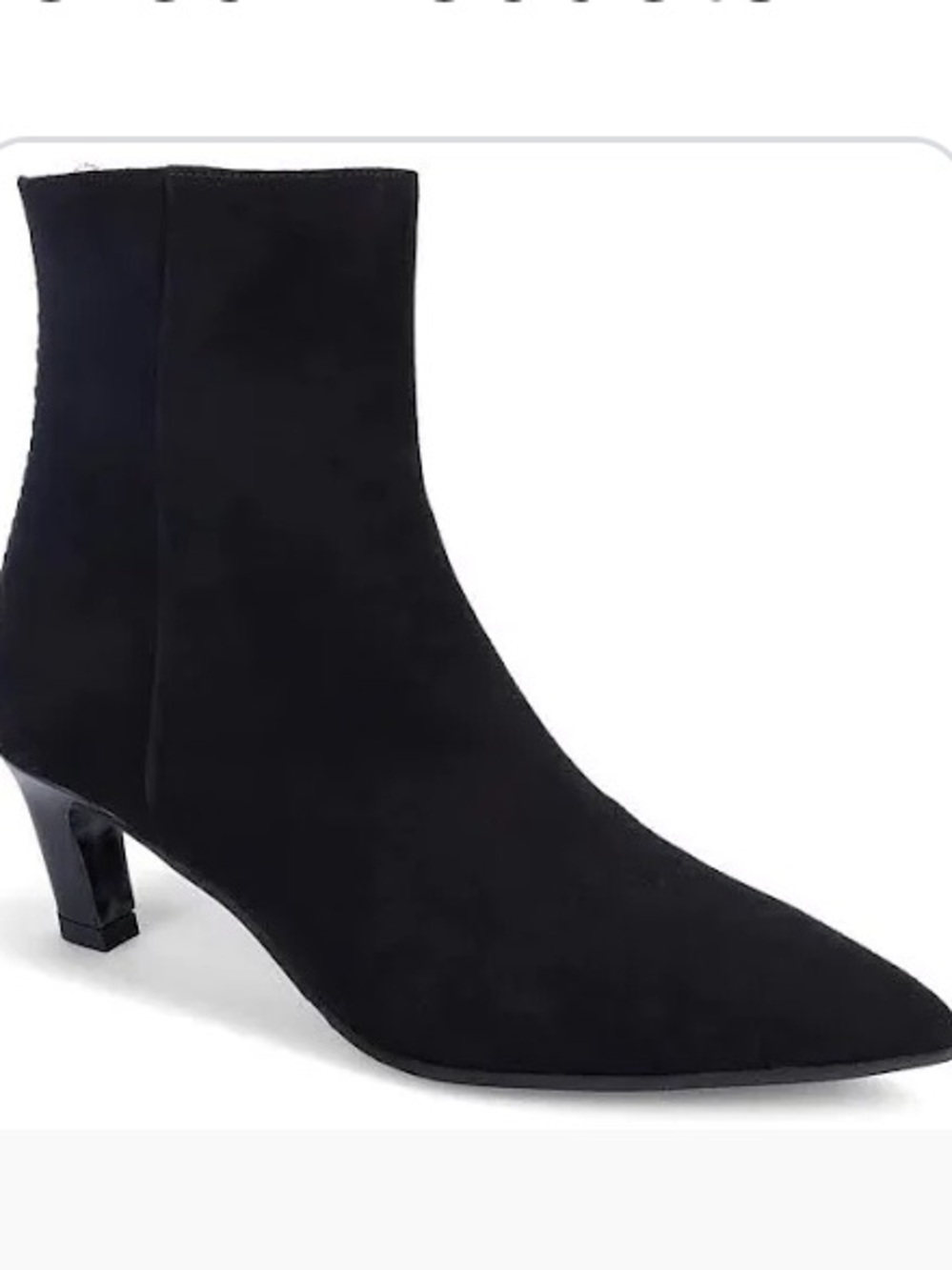 🌸RON WHITE🌸 Loralie Suede Ankle Bootie In Black Size: 38.5